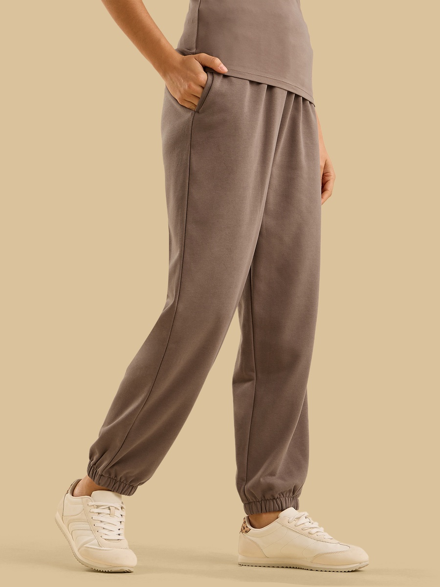 Terry Joggers with Elastic Hem