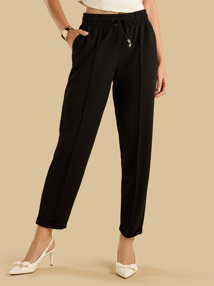 Drawstring Waistband Joggers