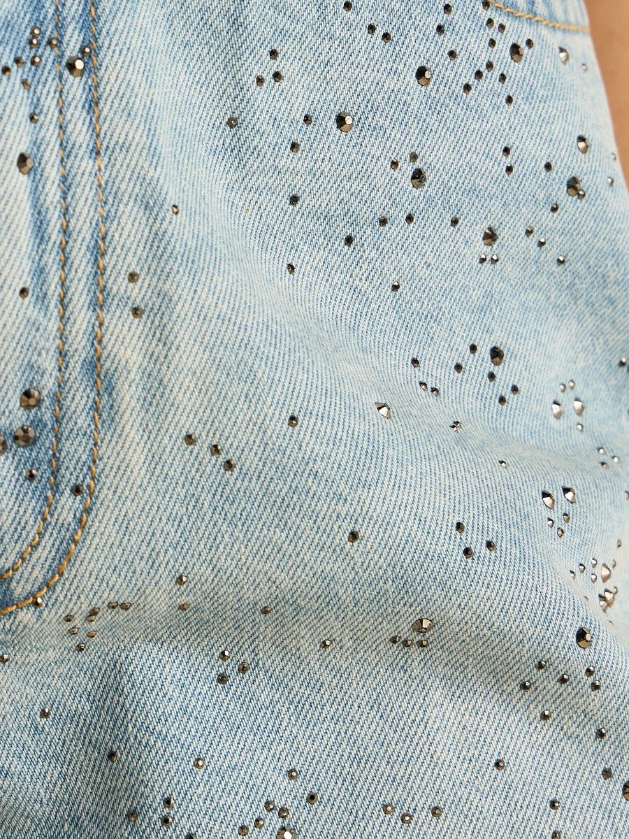 Embellished Mom Fit Jeans
