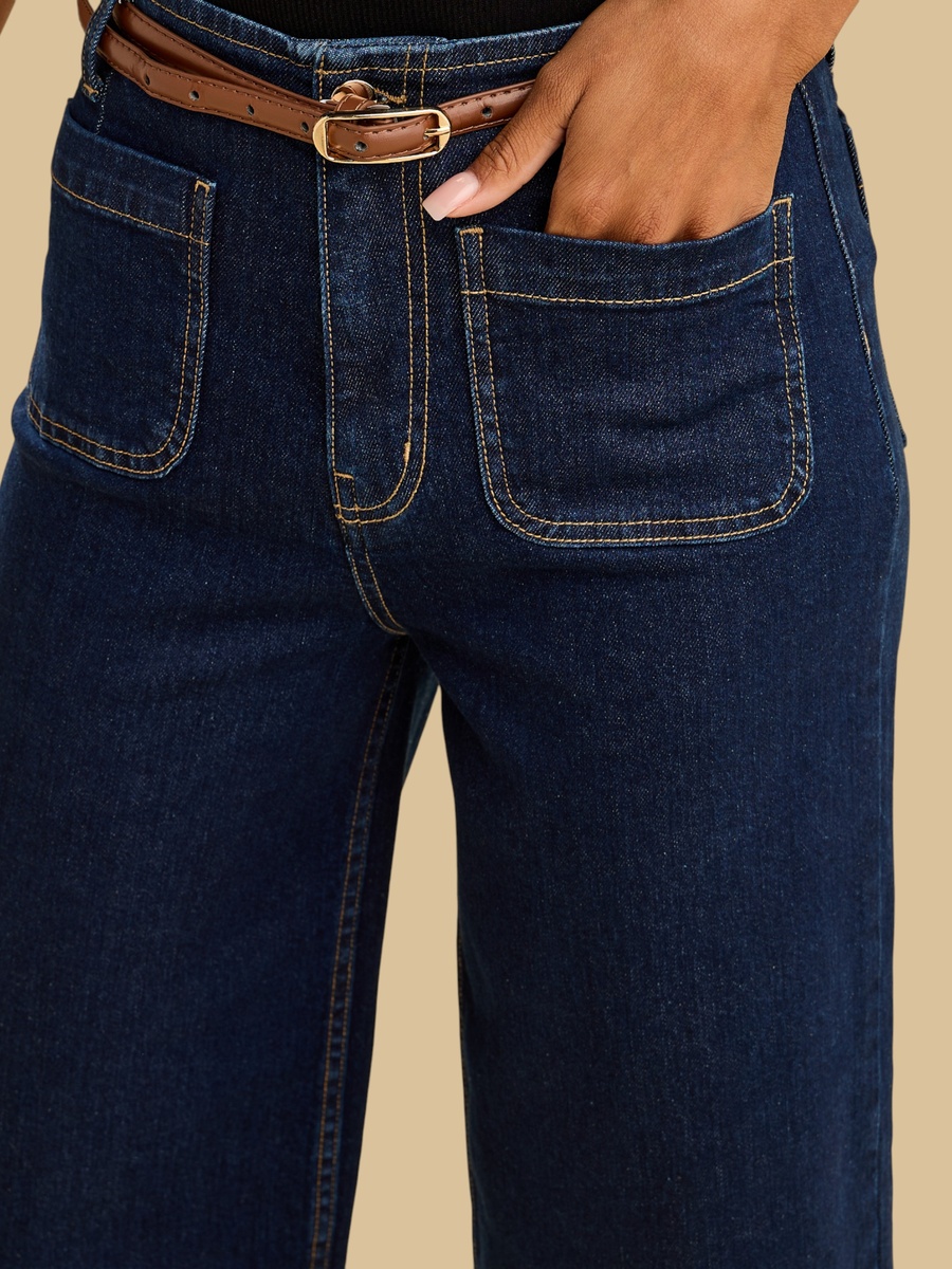 Marine Fit Jeans with Belt