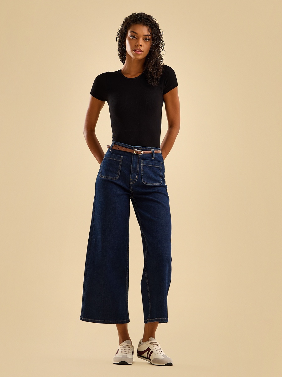 Marine Fit Jeans with Belt