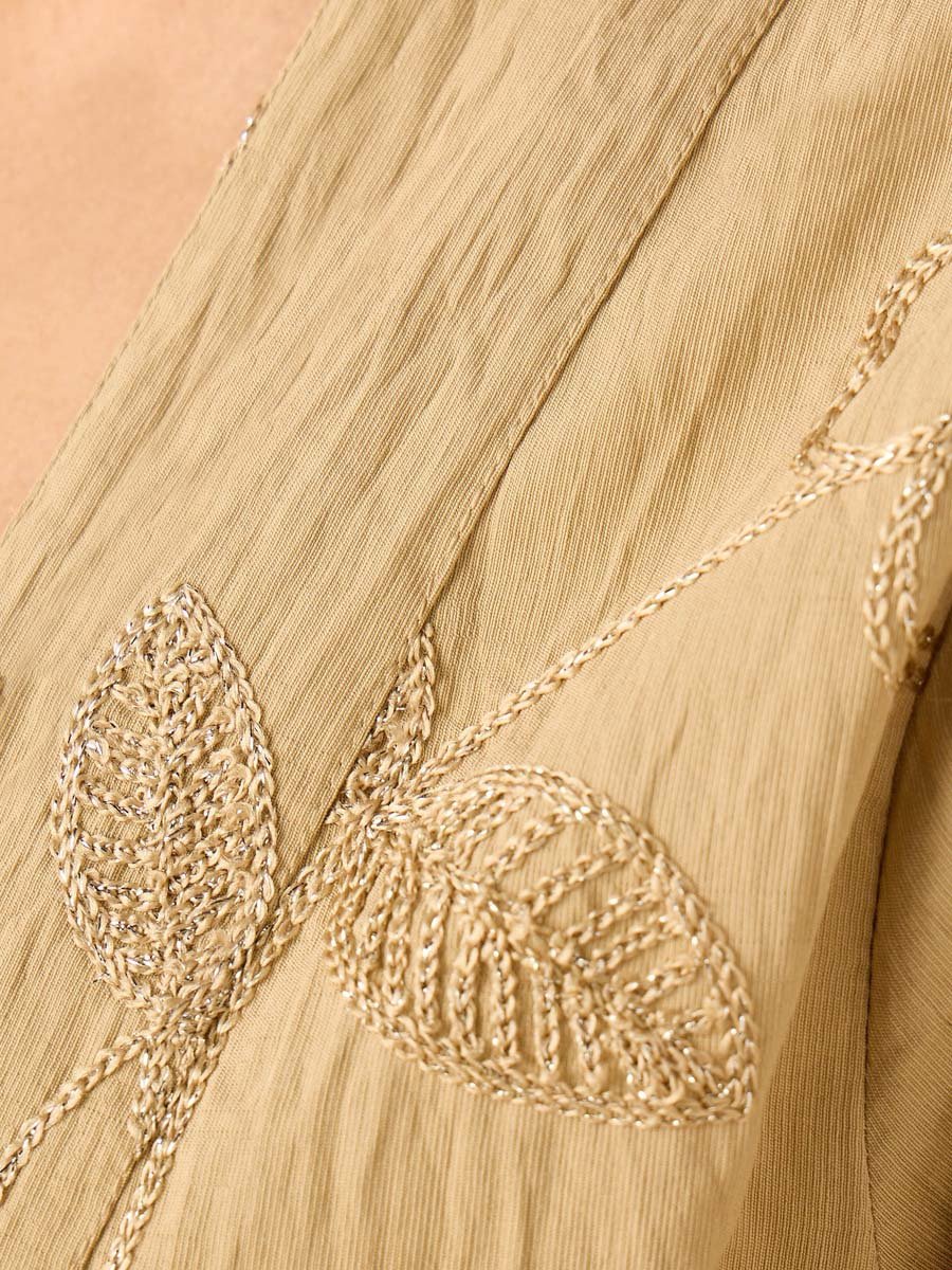 Embroidered Longline Jacket
