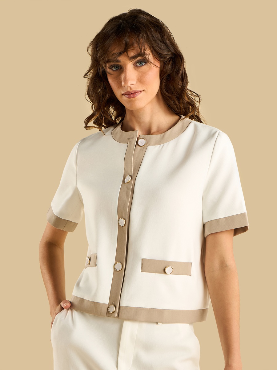 Embellished Button Jacket