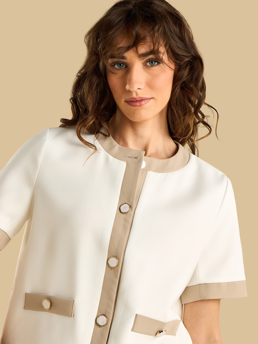 Embellished Button Jacket