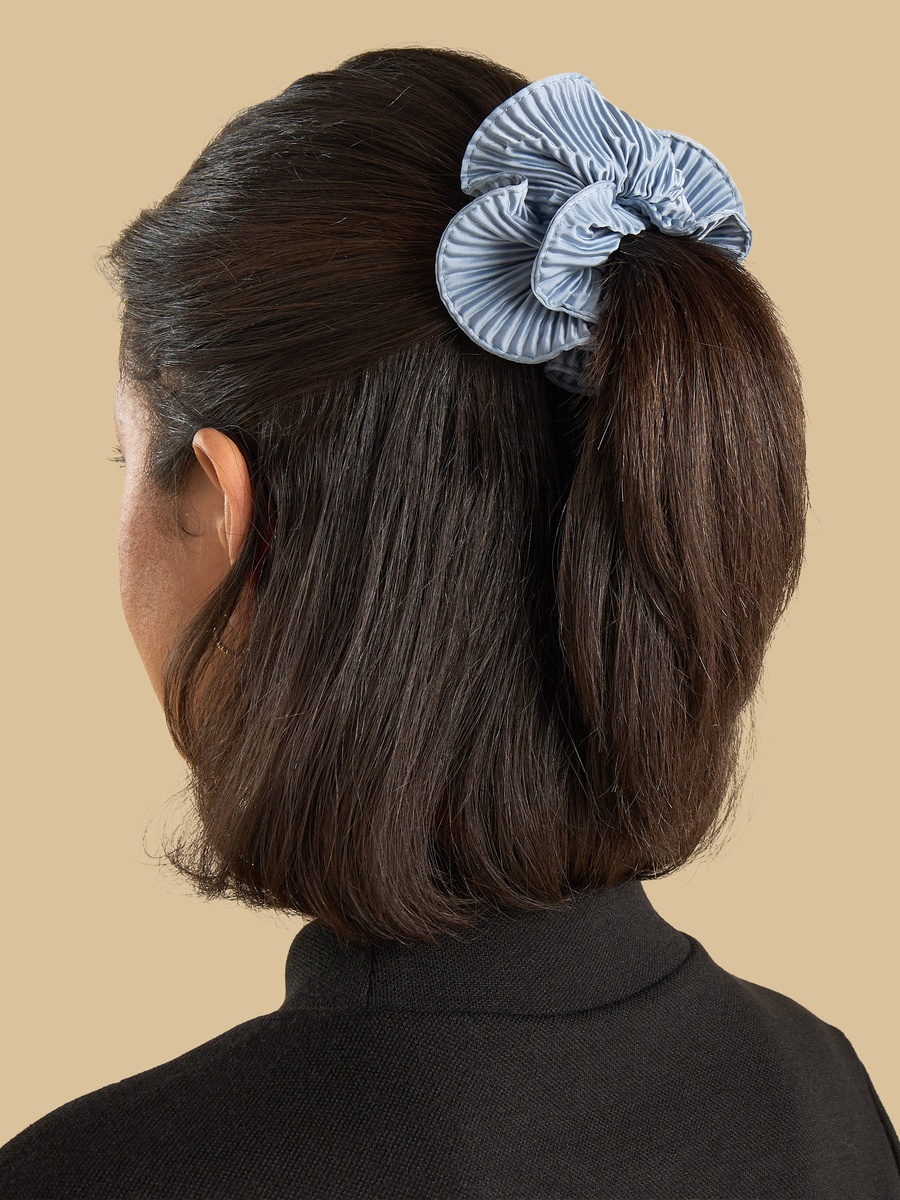 Pack of 3 - Pleated Hair Scrunchie