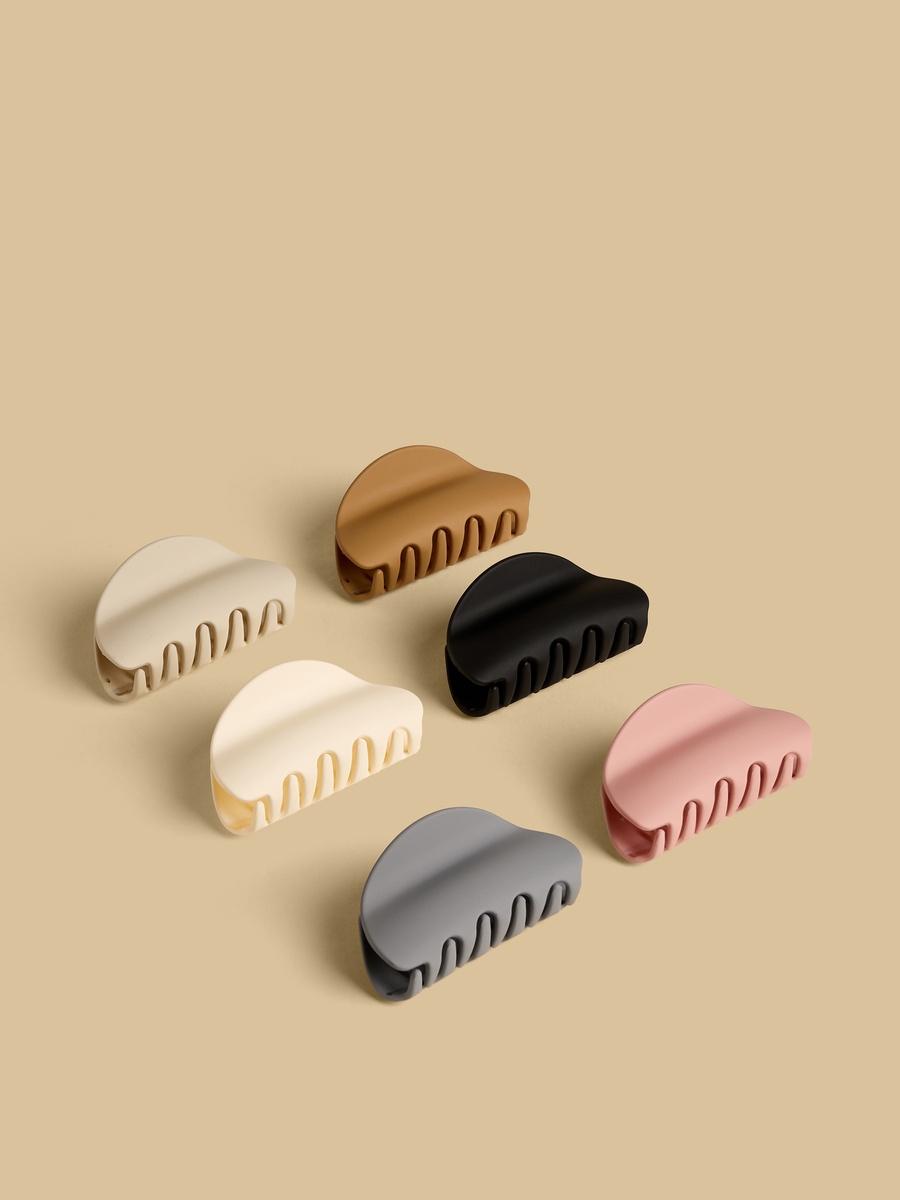 Pack of 6 - Plain Hair Clamp