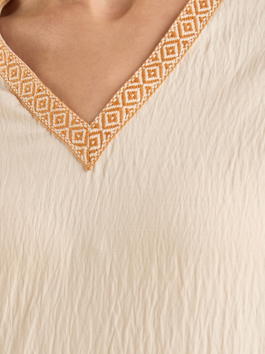 Placement Printed Kaftan Dress