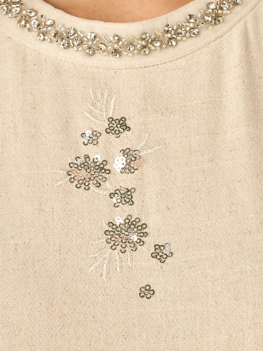 Embellished Flared Dress