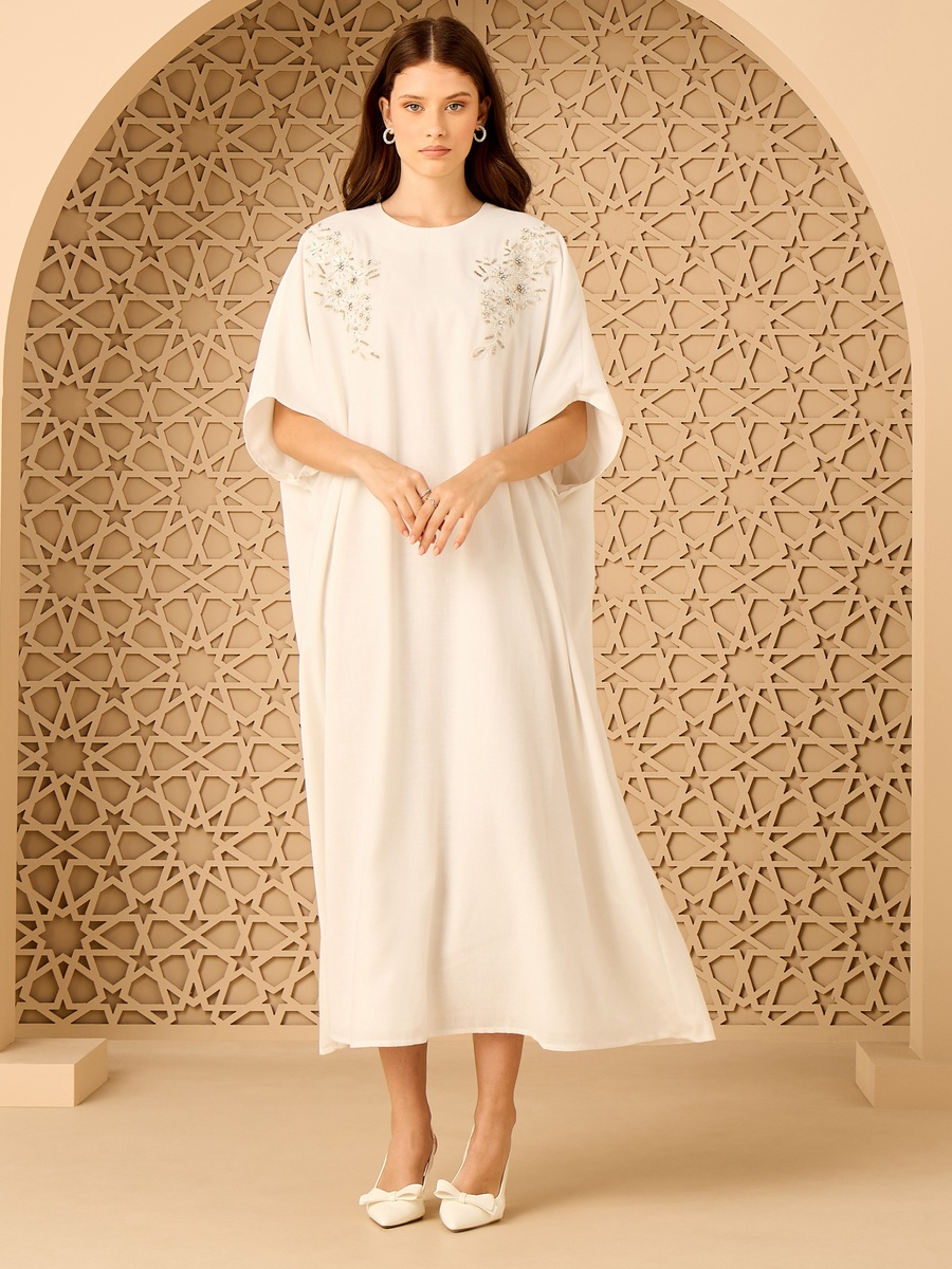 Embellished Kaftan Dress