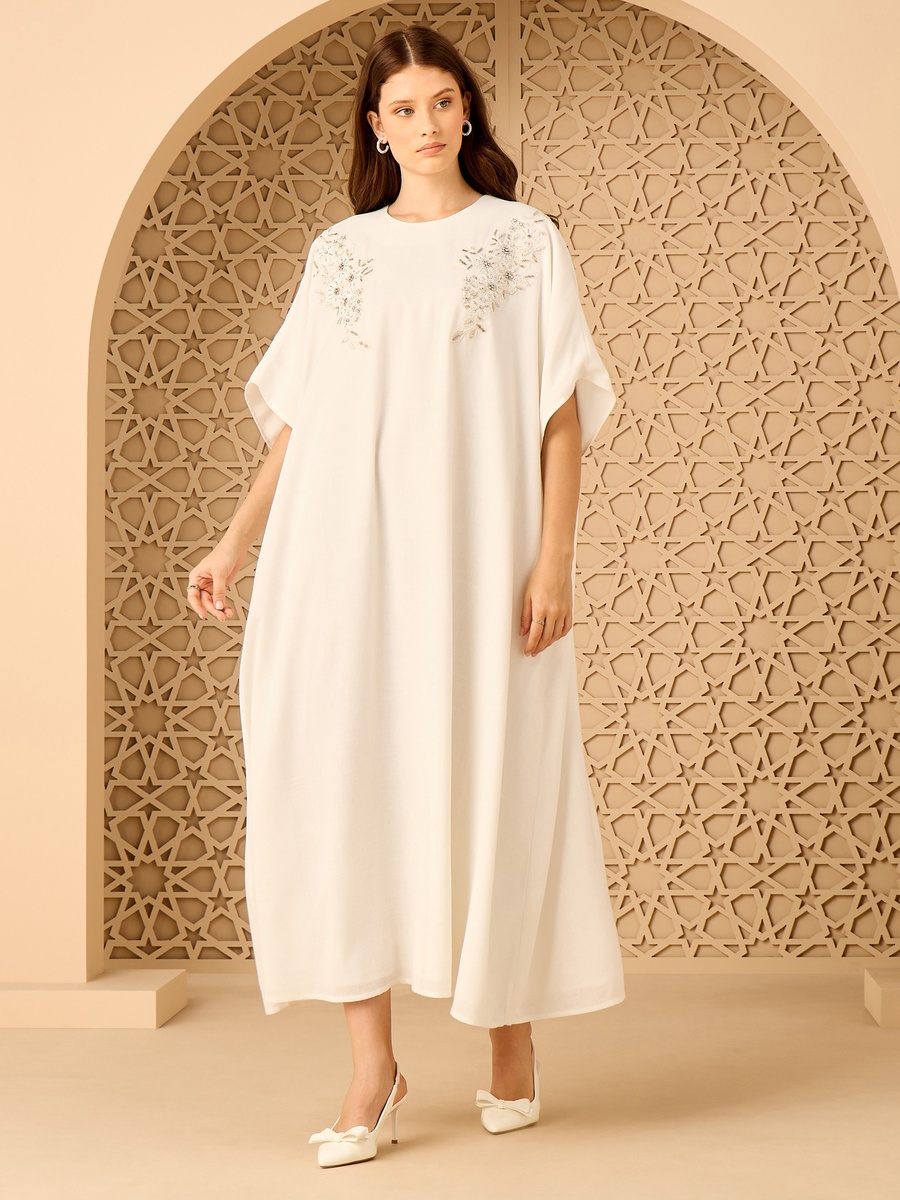 Embellished Kaftan Dress