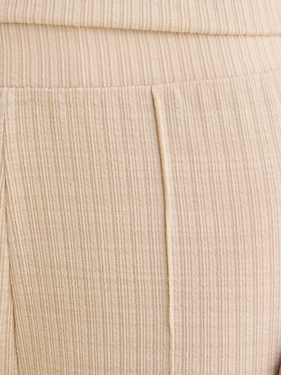 Textured Wide Leg Pants