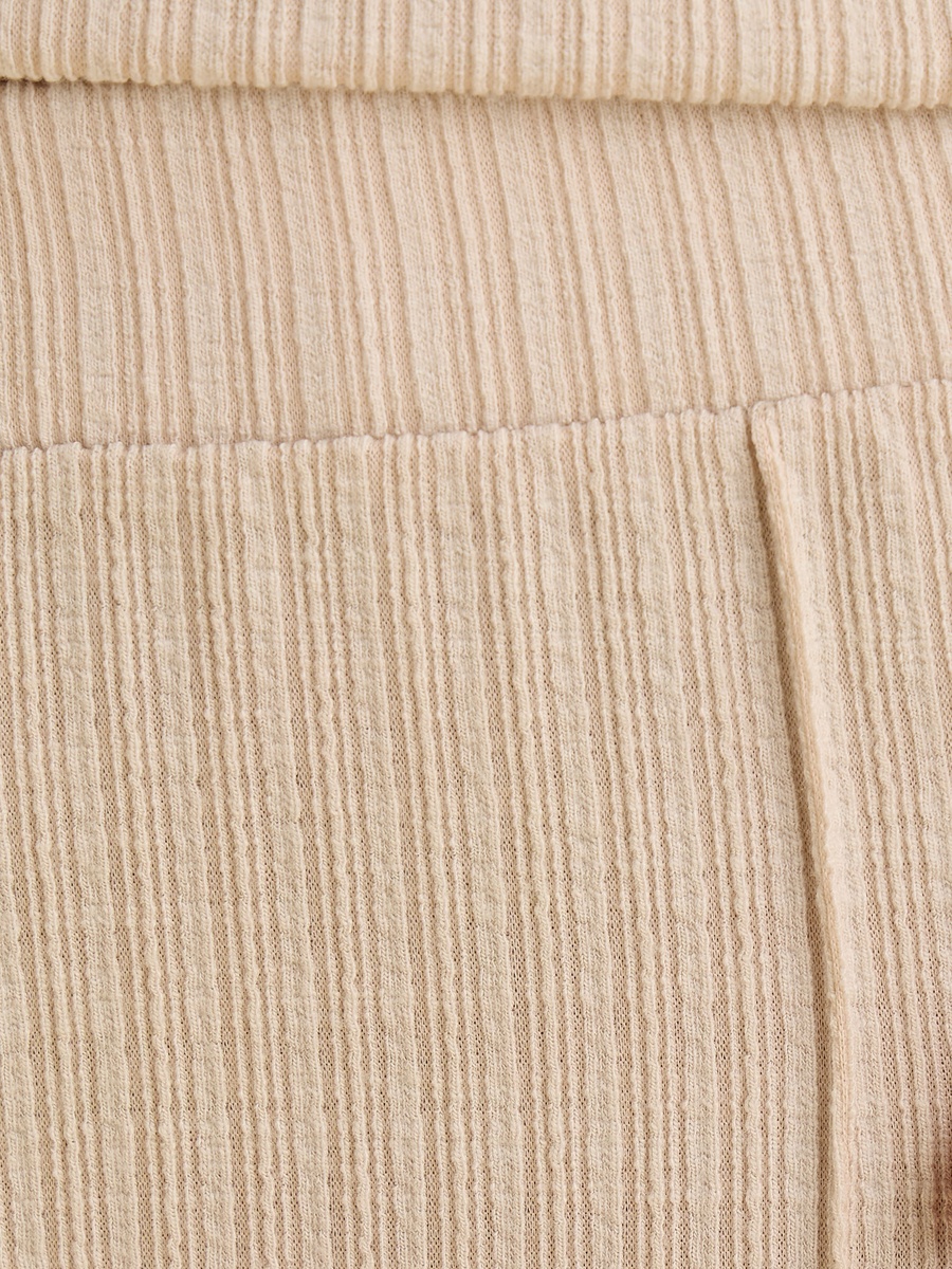 Textured Wide Leg Pants