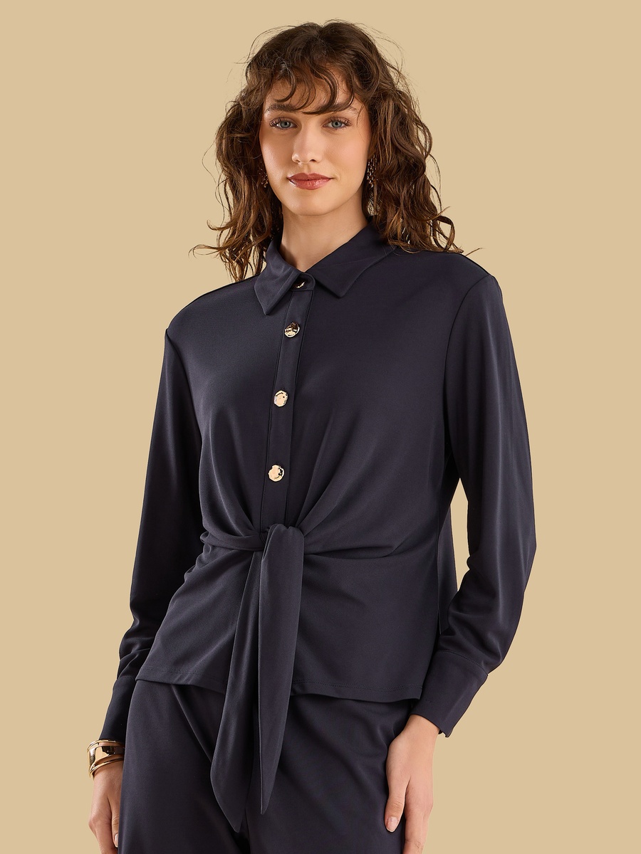 Knot Front Shirt