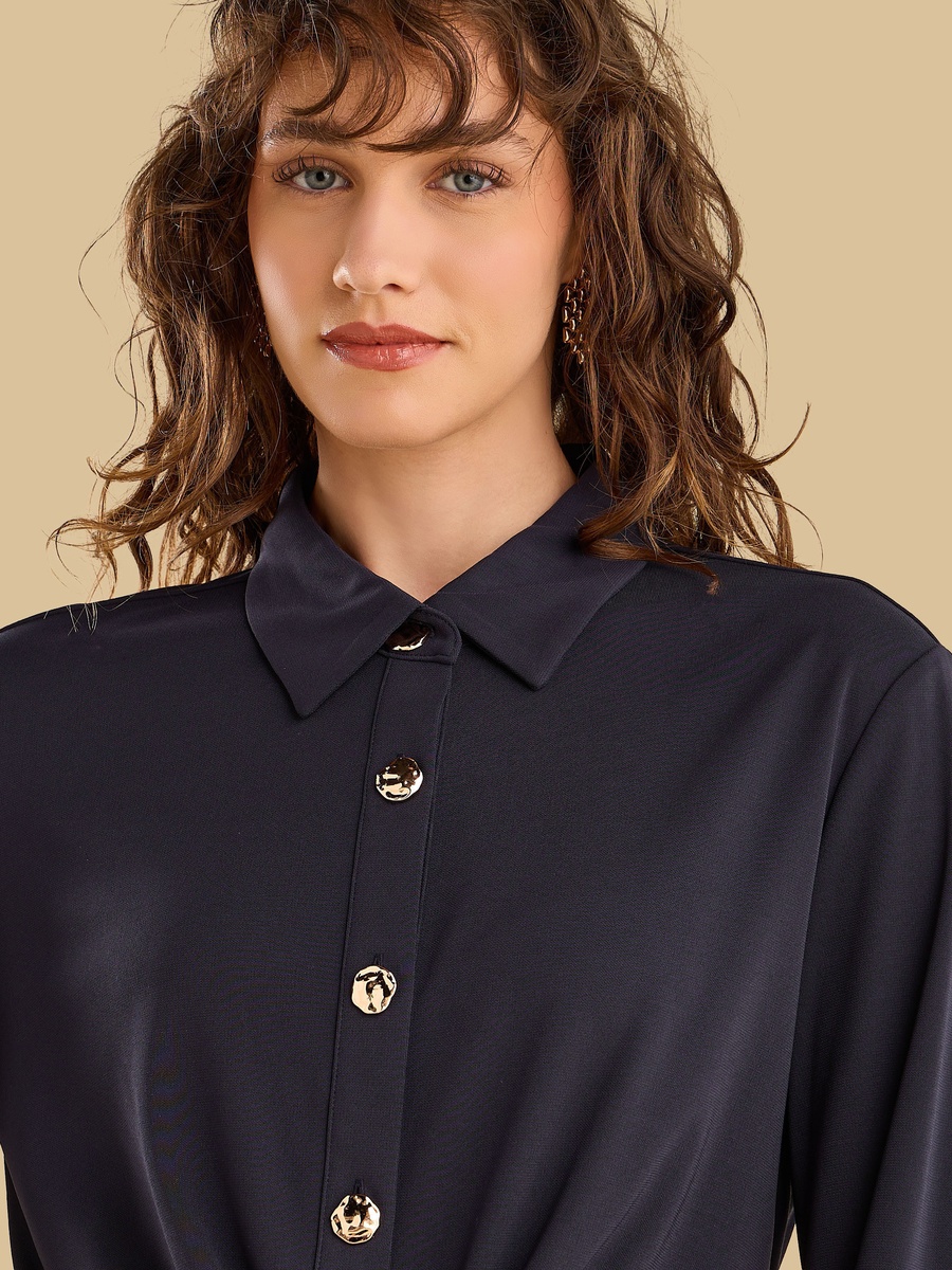 Knot Front Shirt