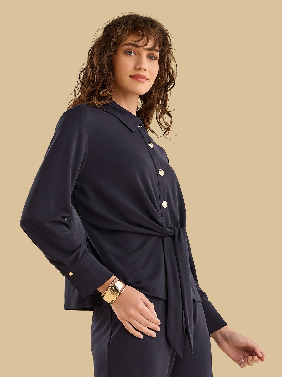 Knot Front Shirt