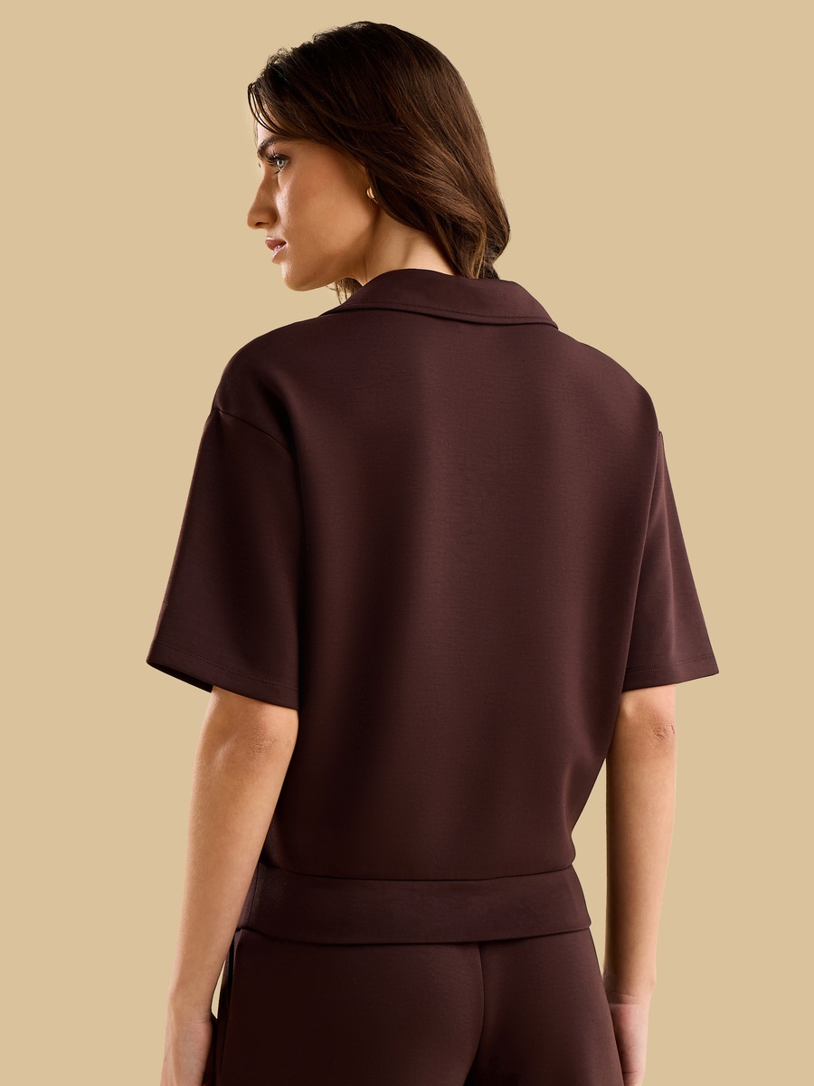 Modal Polo Neck Top