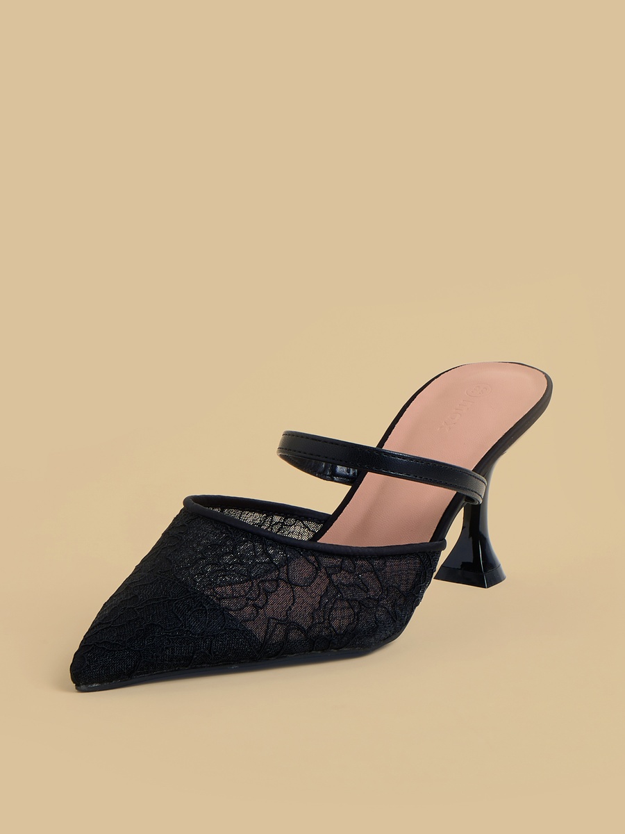 Textured Stiletto Heel Shoes