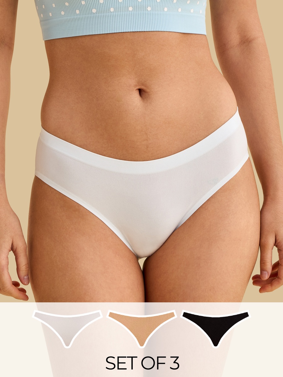 Pack of 3 - Bonded Seamless Boyleg Briefs