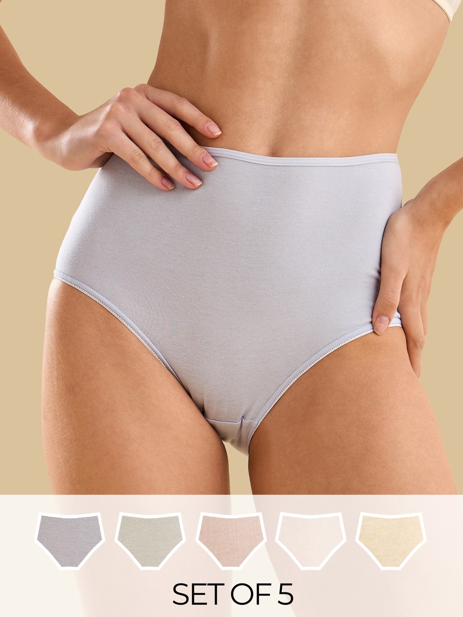 Pack of 5 - Plain Full Briefs
