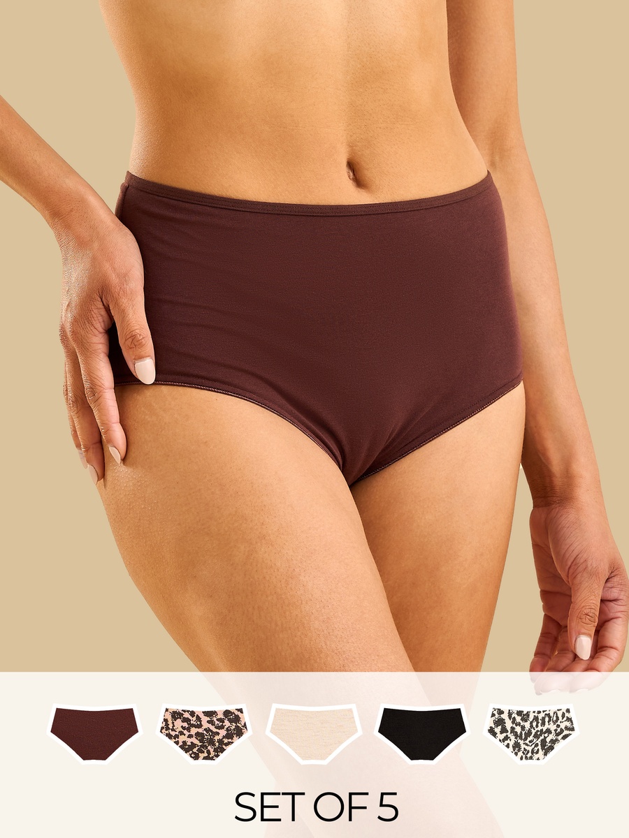 Pack of 5 - Assorted Full Briefs