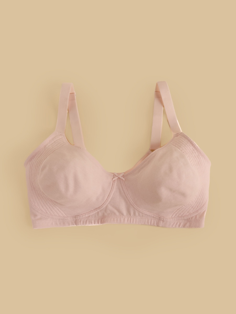 Pack of 2 - Plain Non-Padded Cotton Bra