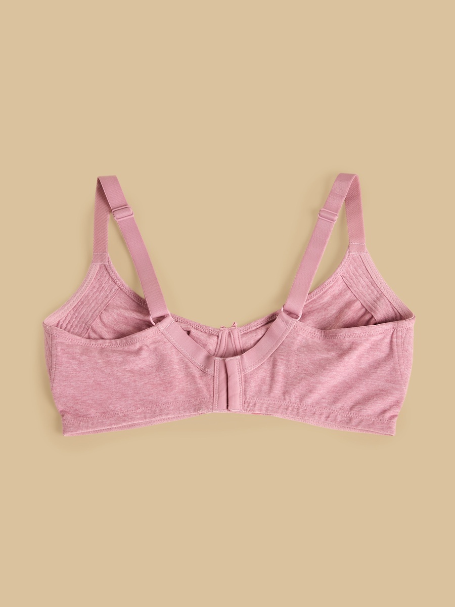 Pack of 2 - Plain Non-Padded Cotton Bra