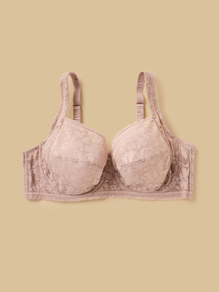 Floral Lace Non-Padded Wired Bra