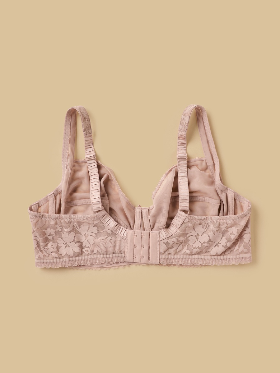 Floral Lace Non-Padded Wired Bra