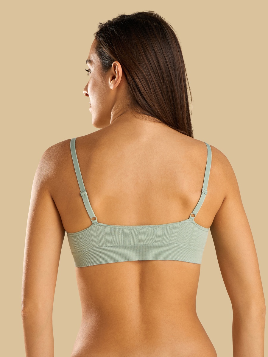 Ribbed Seamless Bra