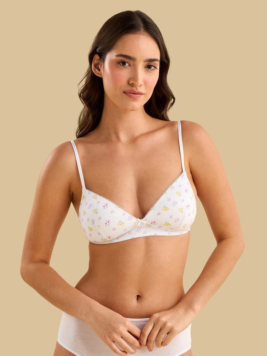 Pack of 2 - Assorted Non-Wired Padded A-Frame Bra