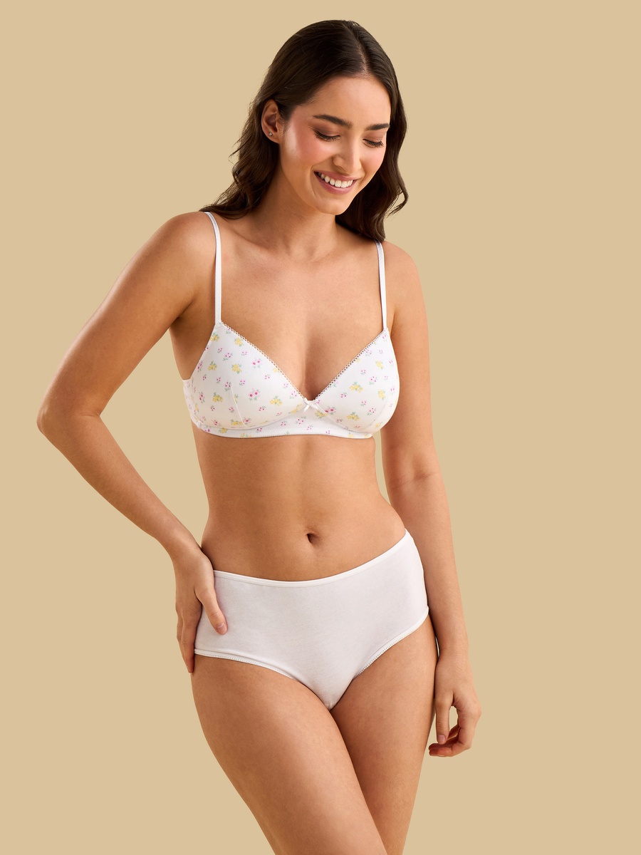 Pack of 2 - Assorted Non-Wired Padded A-Frame Bra