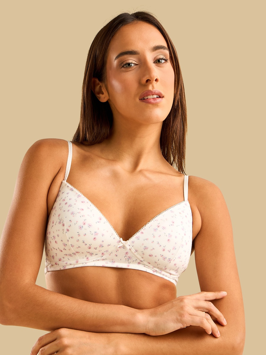 Pack of 2 - Assorted Padded Non-Wired A-frame Bra