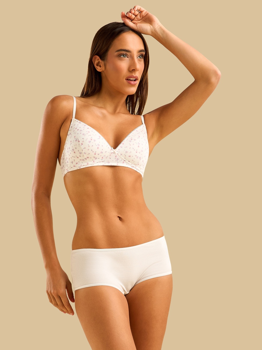 Pack of 2 - Assorted Padded Non-Wired A-frame Bra
