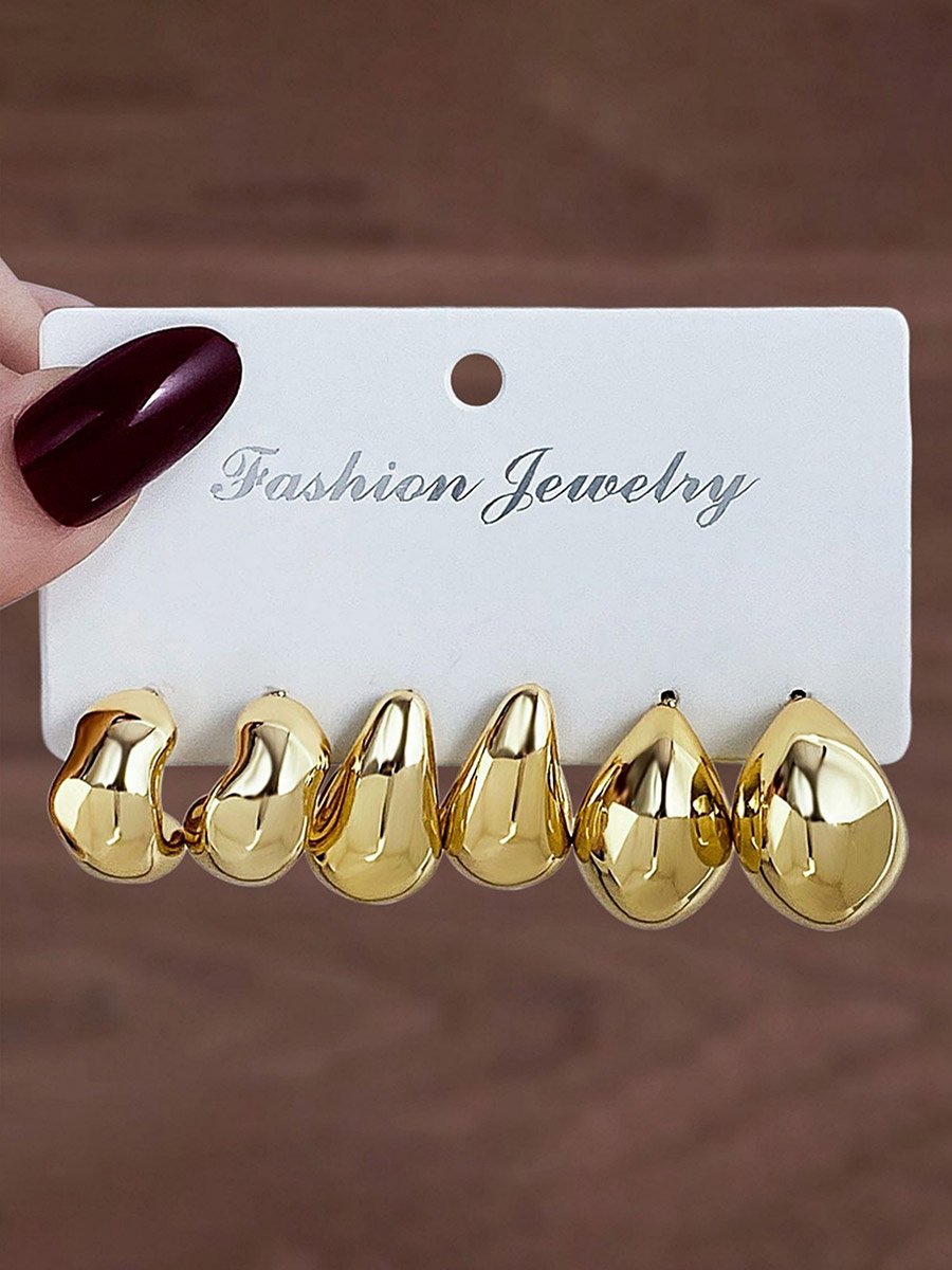 Pack of 3 - Hoop Earrings