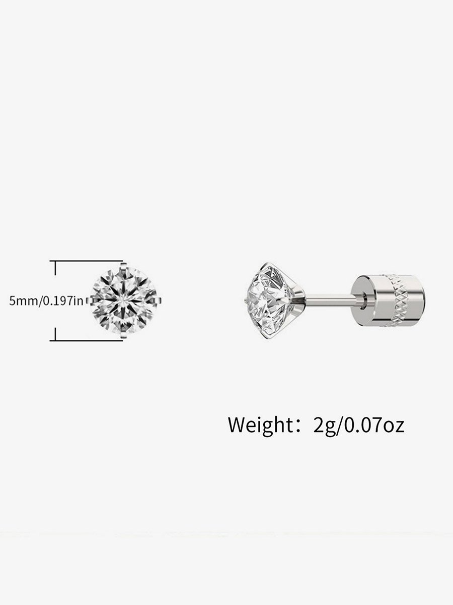 Stud Earrings with Crystal Detail