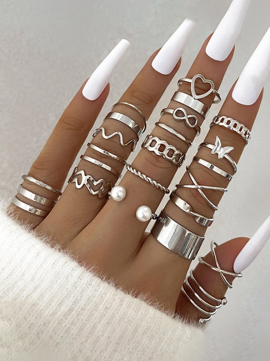 Pack of 22 - Assorted Stackable Rings