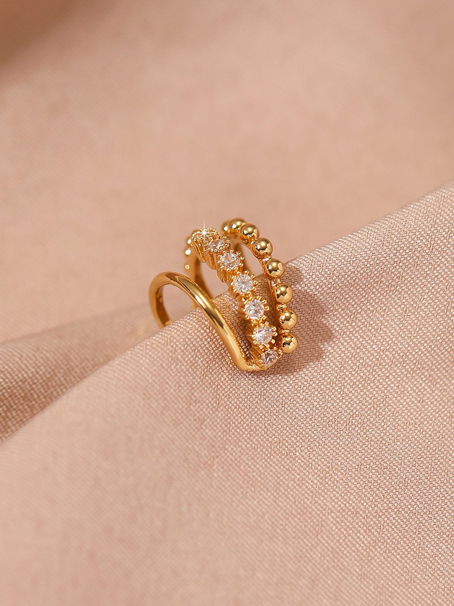 Ear Cuff Earring with Rhinestones