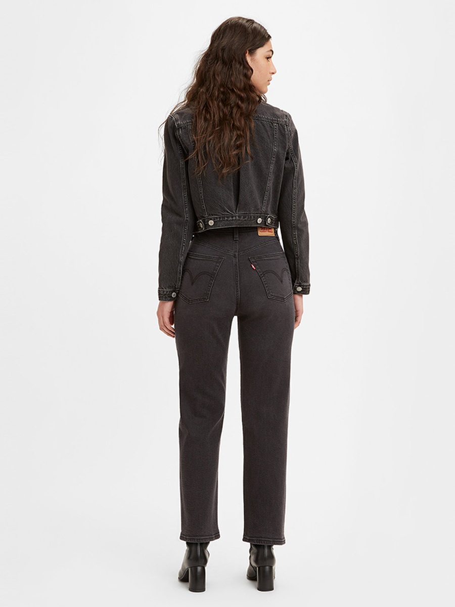 Women High Rise Straight Leg Jeans