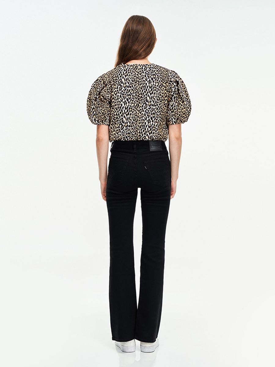 Women Solid High Rise Flare Jeans