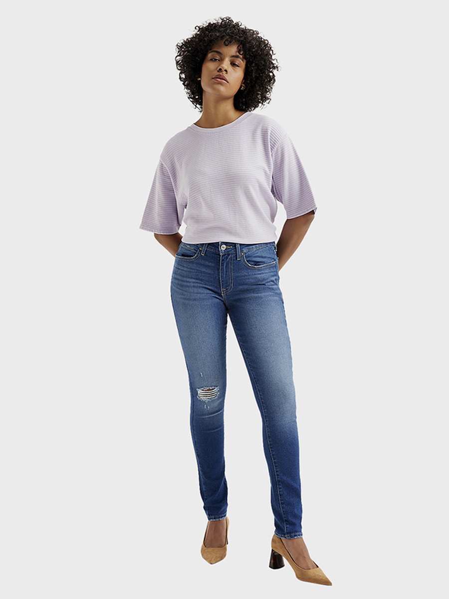 Women Distress Skinny Jeans