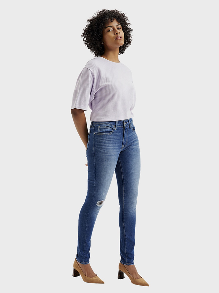 Women Distress Skinny Jeans