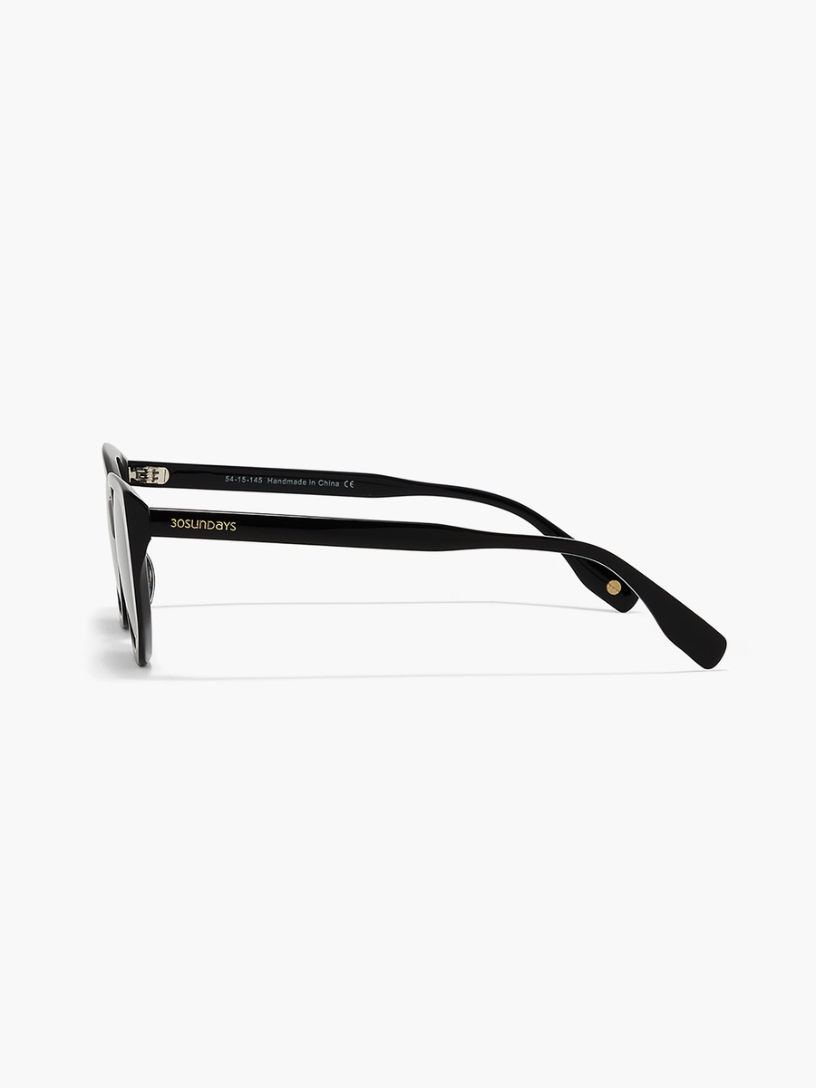 Women Black Lens 54 mm Cat Eye Sunglasses - 30S-000282-0101