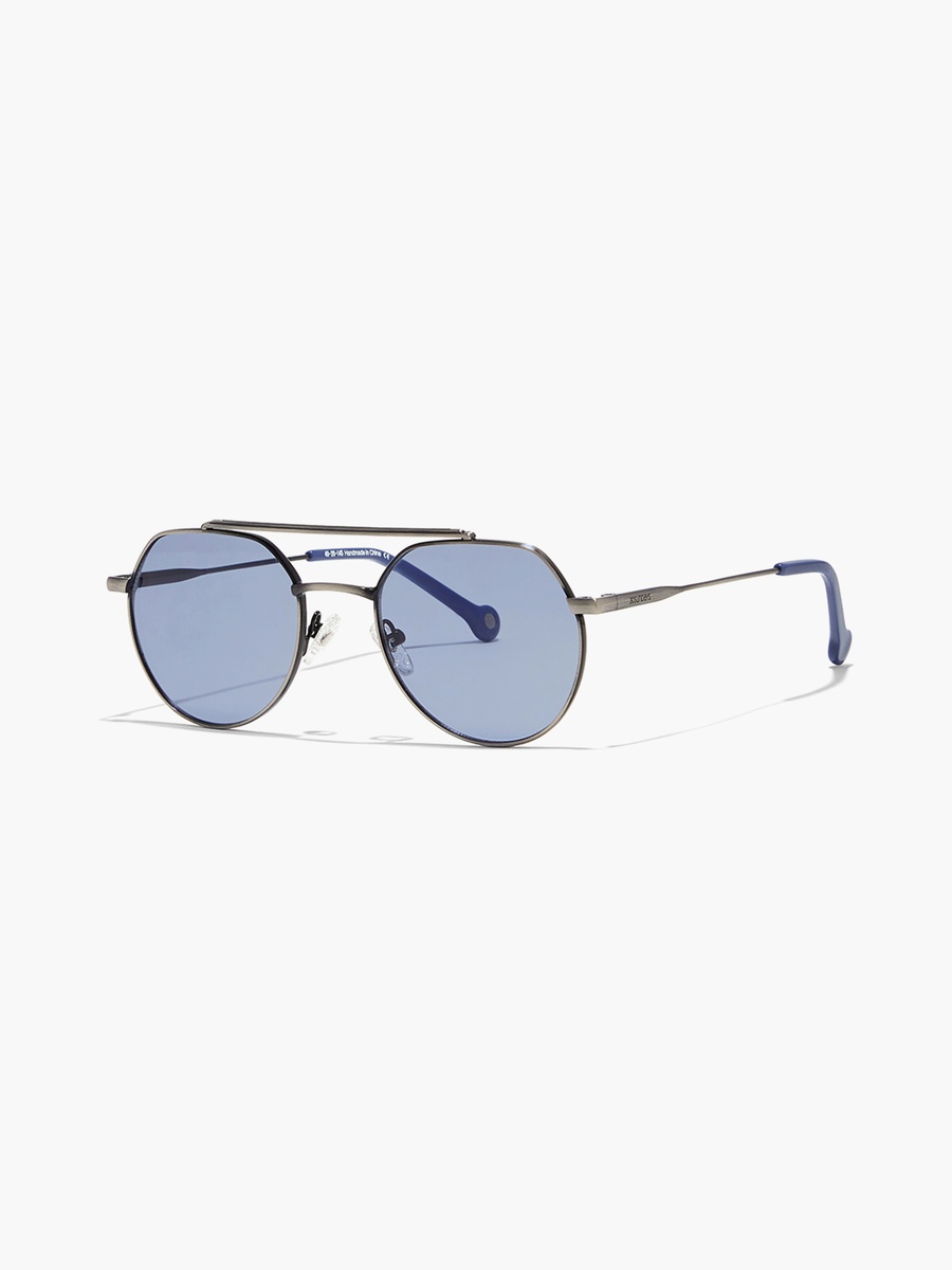 Women Blue Lens 49 mm Aviator Sunglasses - 30S-000288-1202