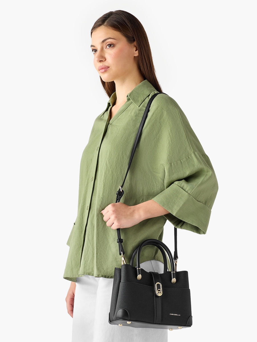 Panelled Tote Bag with Wallet
