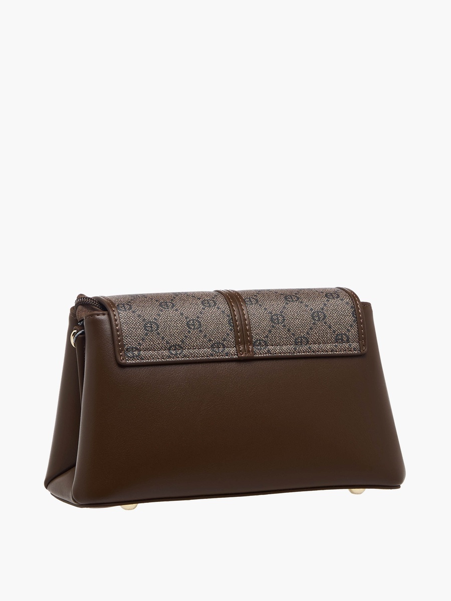 Monogram Print Crossbody Bag with Wallet
