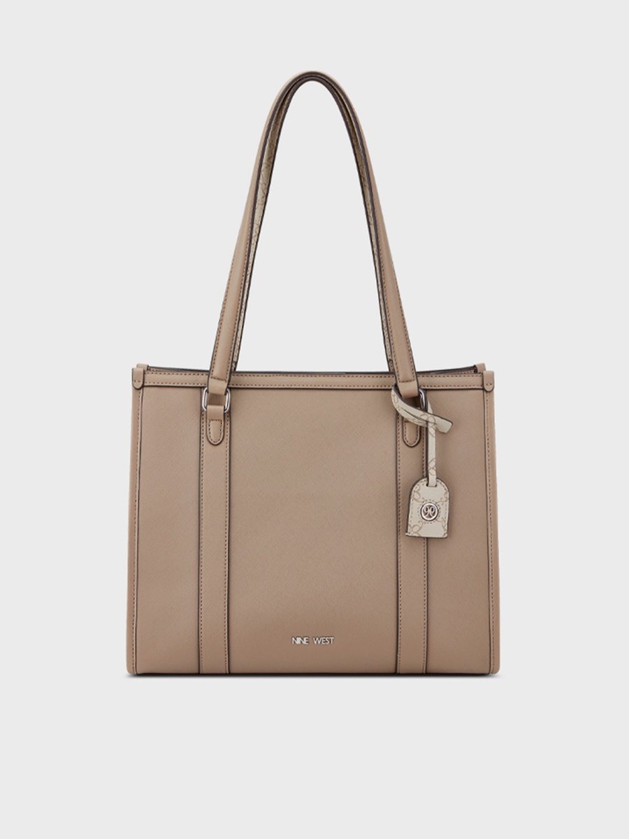 Briar Textured Double Handle Tote Bag with Magnetic Closure