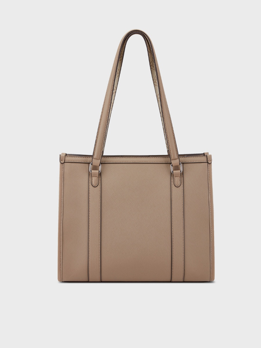 Briar Textured Double Handle Tote Bag with Magnetic Closure