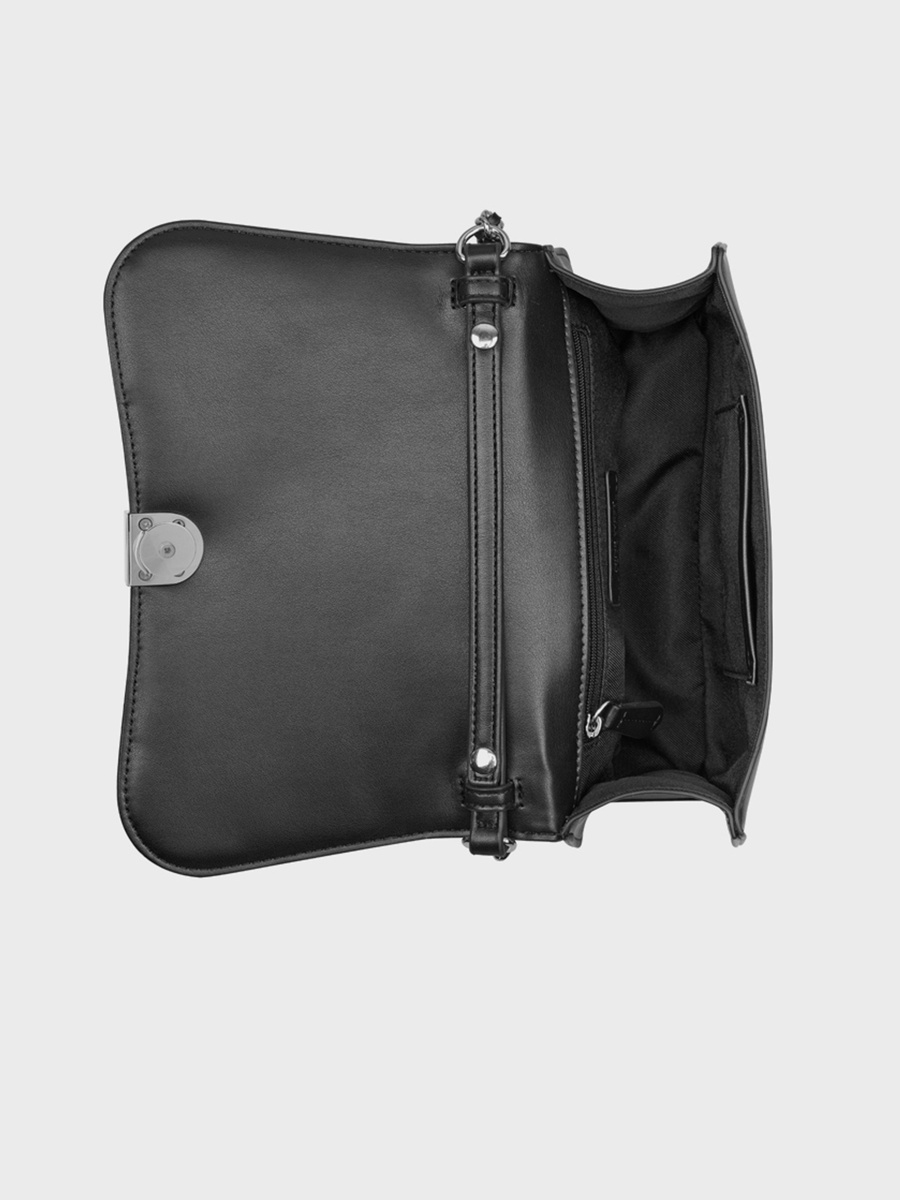 Somi Embellishment Shoulder Bag with Flap Closure and Chain Strap
