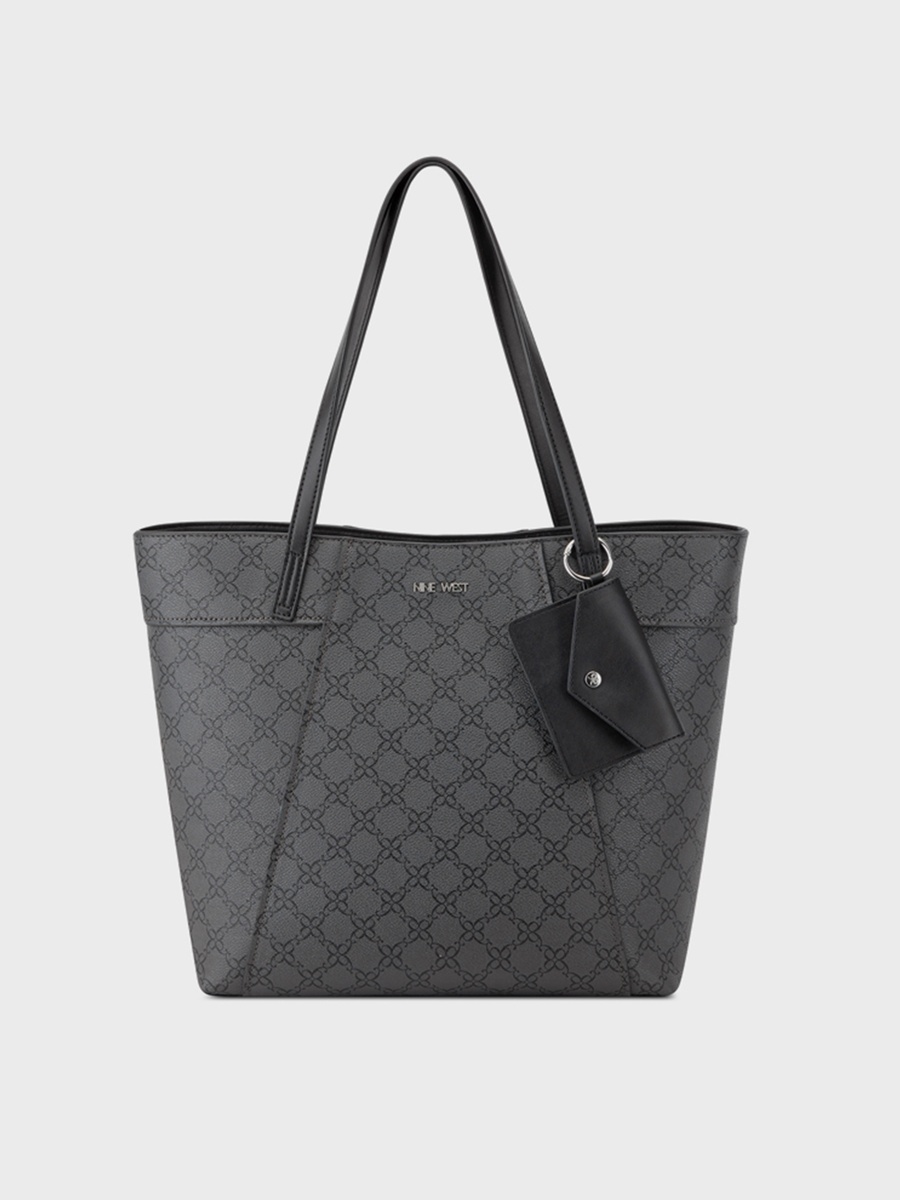 Printed Top Handle Tote Bag with Magnetic Closure