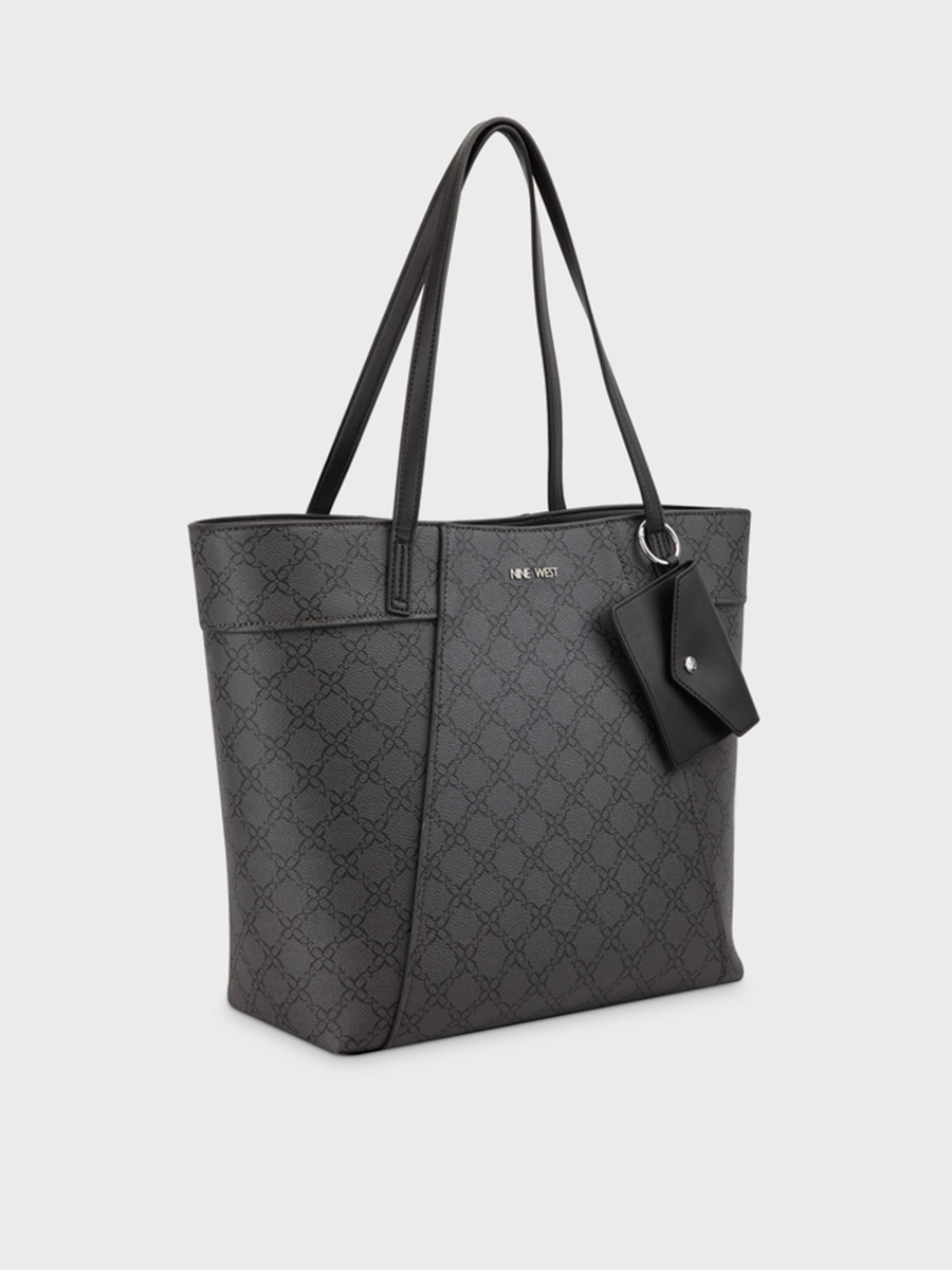 Printed Top Handle Tote Bag with Magnetic Closure